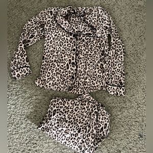 Cheetah girl pajamas